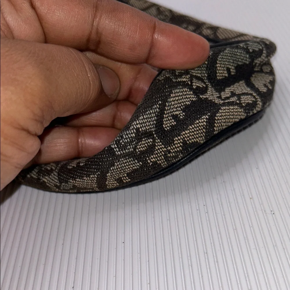 Christian Dior Brown Vintage Saddle Bag Canvas Shoulder Bag - Picture 2 of 16